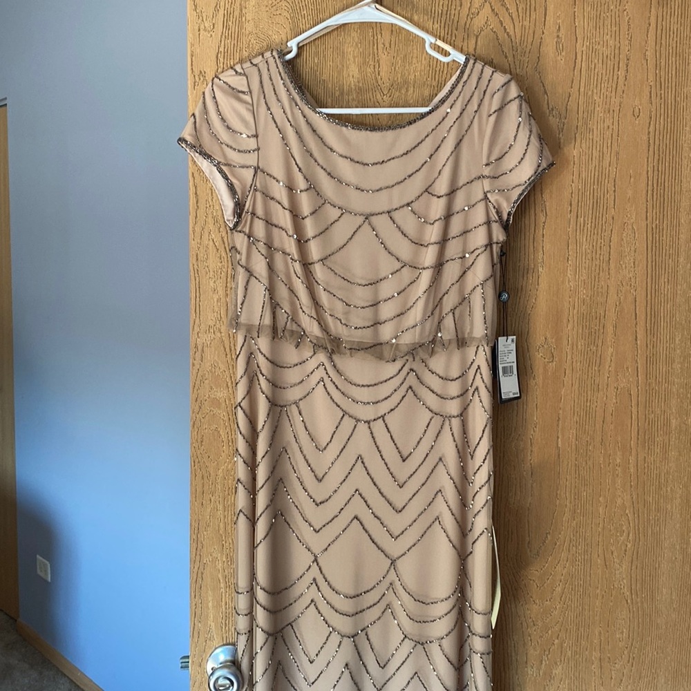 Beaded Adrianna Pappell bridesmaid/formal dress